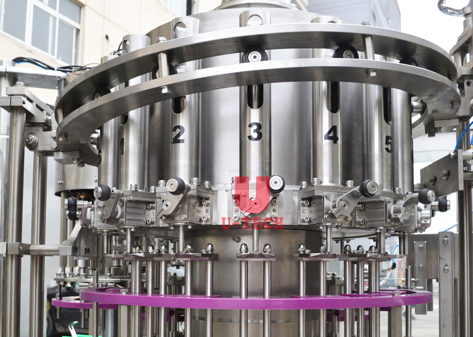 Llenadora automática de salsa de pistón