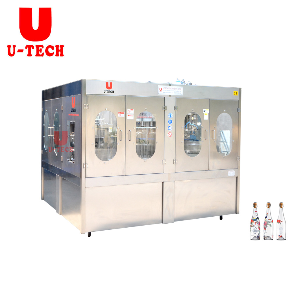 8000BPH China 500ML Totalmente automático 3 en 1 Mini botella pequeña Mineral Pura agua potable Embotelladora Precio de la máquina de llenado