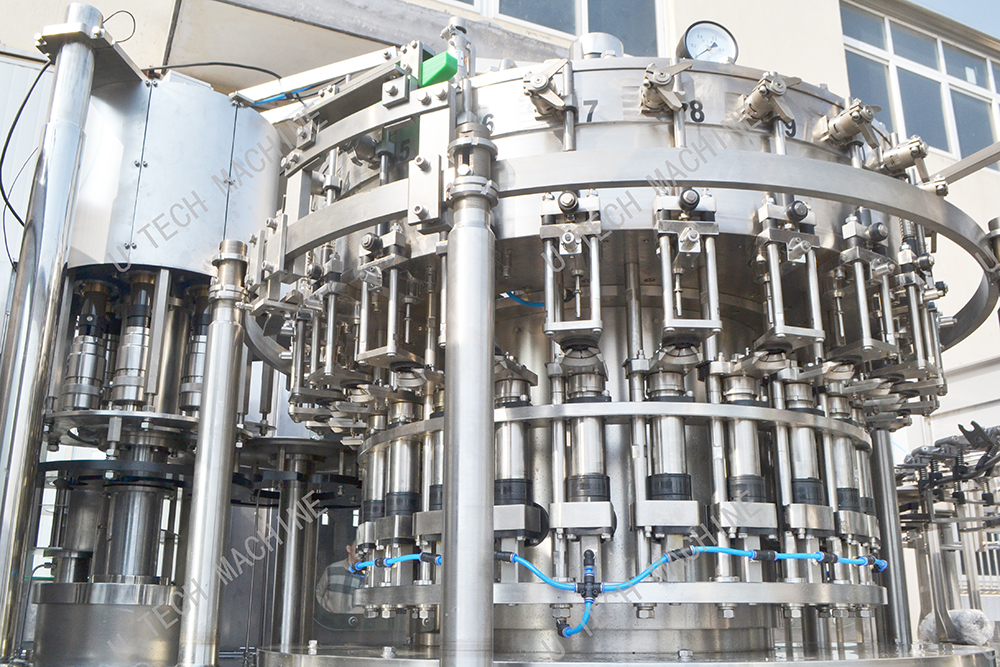 6000 BPH Botella PET Bebidas energéticas carbonatadas Bebidas gaseosas Bebidas gaseosas Llenado de agua con gas Línea de equipos de fabricación
